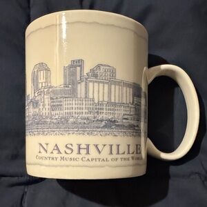 Starbucks Cream and Blue Nashville Mug